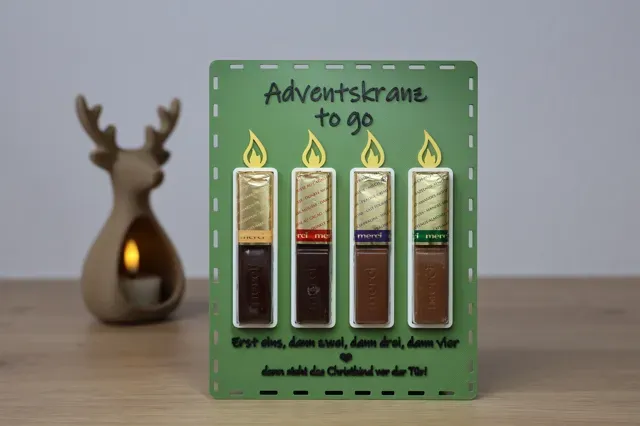 Adventskranz To Go – Schokoladenhalter für Merci — Фото 11 из 12