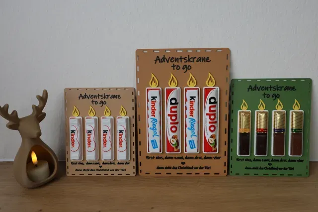 Adventskranz To Go – Schokoladenhalter für Merci — Фото 7 из 12