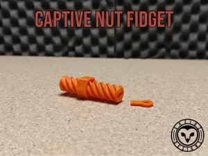 Spiral Bolt Fidget Never Lost Captive Nut EDC Toy