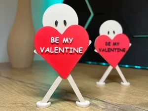 Be My Valentine Figur mit Herz - Valentinstag