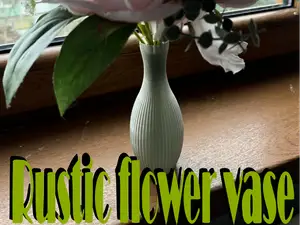 Beautiful rustic flower vase