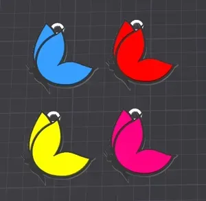 butterfly keychain/necklace charm(free commercial)