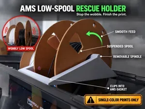 Bambu AMS Low-Spool Rescue Holder