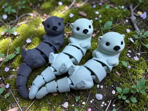Articulated Otter - Toy / Keychain