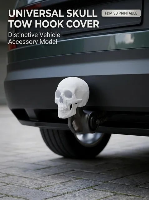 Universal Skull Tow Ball Cover - Dead Hitch Shield — Фото 2 из 6