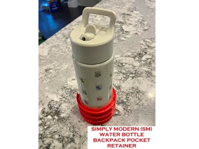 Simply Modern Water Bottle Backpack Pkt Retainer