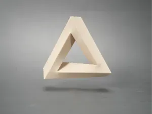 Penrose Triangle 3D – Object Optical Illusion
