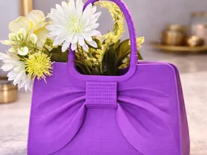 Bow Luxe Handbag – Decorative Planter & Organizer