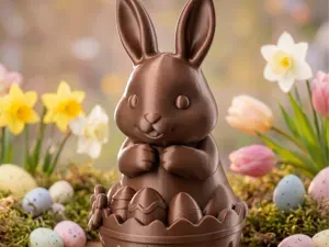 Cute Easter Bunny Shelf Sitting Fast & Easy Print