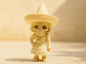Catrina Sombranita – kleine Knochenlady