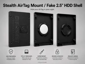 Stealth AirTag Mount / Fake 2.5" HDD Shell