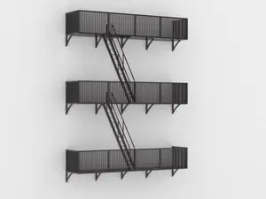 Fire Escape Staircase – 1:50 Architectural Model