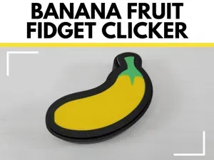 Banana Fruit Double Keyboard Fidget Clicker