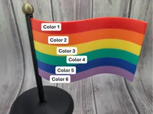 6 Horizontal Colors Flag
