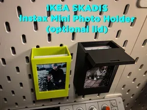IKEA Skadis Instax Mini Photo Holder- Optional Lid