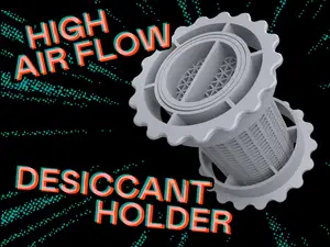 High Air Flow Desiccant Holder for Spools
