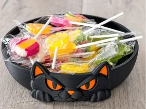 Black Cat Halloween Large Candy Bowl