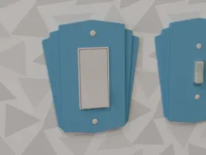 Art Deco Light Switch & Outlet Cover Plate Set
