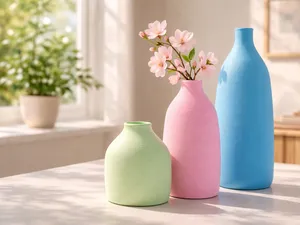 Minimalist Spring Vase Set – Matte Texture