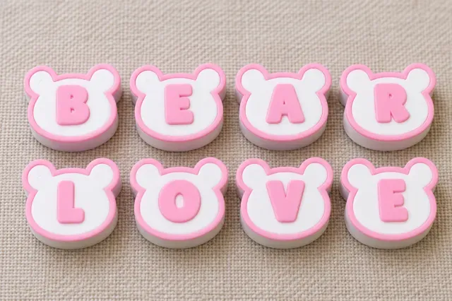 Parametric Bear Paracord Beads Chunky Letter Charm — Image 5 of 7