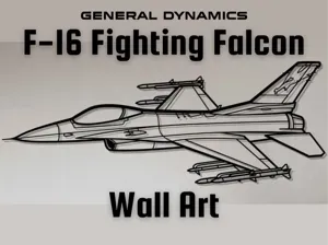 General Dynamics F-16 Fighting Falcon Wall Art
