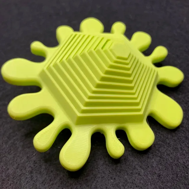 Splat Hexagon Fidget Toy - Print in Place ~48 min — Фото 6 из 13