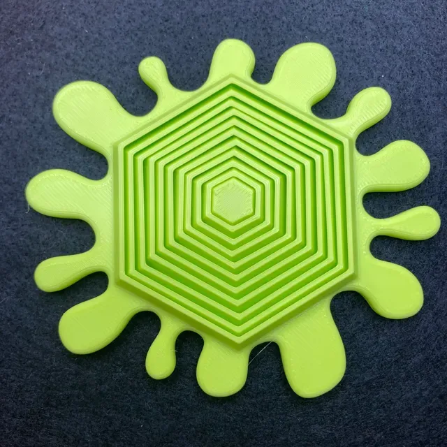 Splat Hexagon Fidget Toy - Print in Place ~48 min — Фото 9 из 13