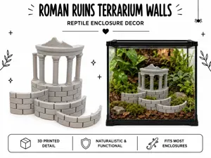 Roman Ruins Terrarium Walls & Platform Set
