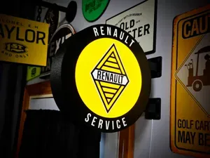 RENAULT SERVICE - 2Sided Gas Station Lightbox Sign