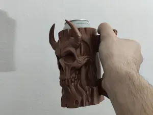 Tree Demon Skull Can Holder (0.5L+0.33L)- Beer Mug