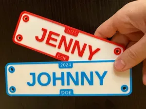 Parametric Baby Name Plate