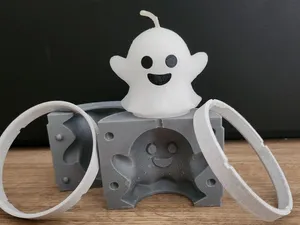 Happy Ghosty Candle Mold – Cute Halloween Candle