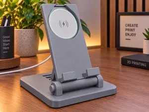 Adjustable Wireless Charging Phone & tablet Stand