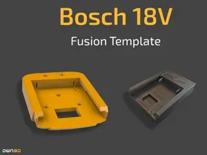 Bosch 18V Adapter Template for Fusion 360