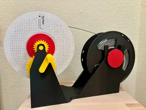 Manual filament spool winder
