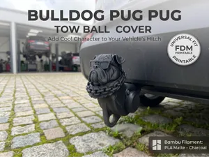 Cool Bulldog Tow Ball Cover | Trailer Hitch Cap