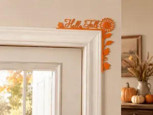 Hello Fall Sunflower Door Corner