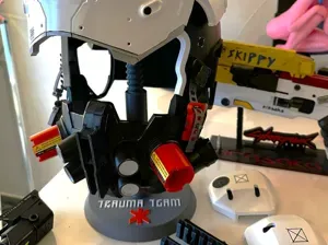 Cyberpunk Trauma Team Helmet Stand (anti-tilt)