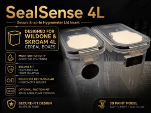 Wildone/Skroam 4L Drybox Hygrometer Mounts