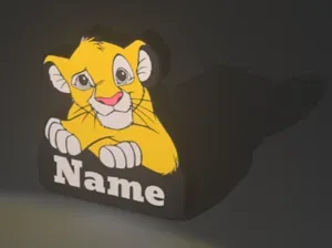 Lámpara decorativa personalizada – Simba