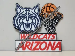 Arizona Wildcats Basketball Desk or Wall Display
