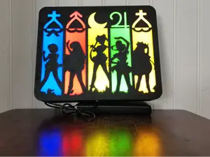 Sailor Moon Silhouette (6 Colors) LED Light Box