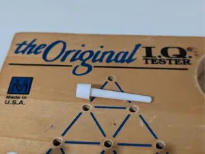 I.Q. Tester Peg Game Piece