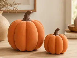 Autumn Pumpkin Decor Set Fuzzy SkinFall Home Decor