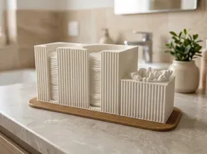 Modular Bathroom Organizer for Cotton Pads & Swabs