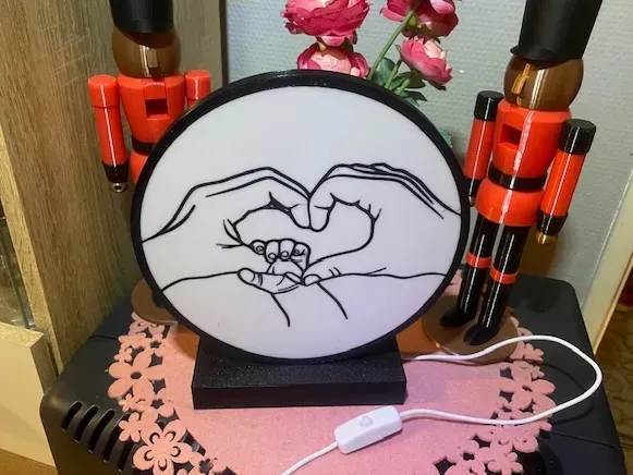Led Ring lamp -Lantern-Baby-Heart-Hands Lightbox