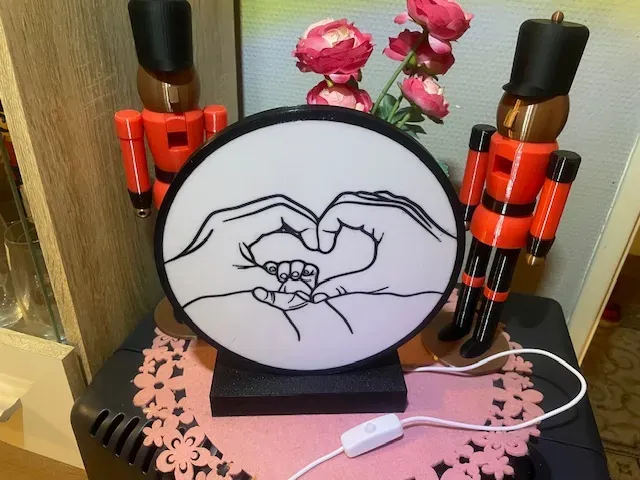 Led Ring lamp -Lantern-Baby-Heart-Hands Lightbox — Фото 2 из 2