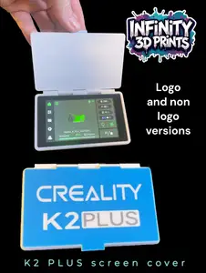 creality k2 plus screen cover - logo and no logo 
