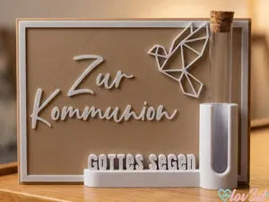 Communion & Baptism Gift Sign with Test Tube