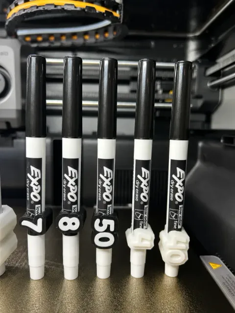 Numbered Dry Erase Expo Marker Toppers 1-50 — Image 4 of 8